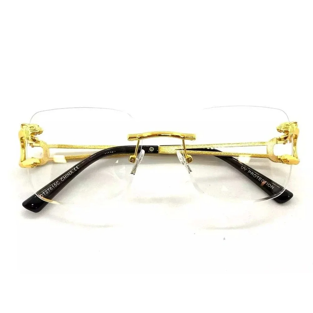 Metal Frame Retro Clear Lens Glasses Street Wear‎ Gangster Hip Hop Cholo Shades